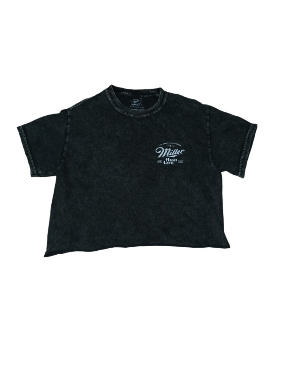 Miller High Life Black Logo Tee - Bold Back Print